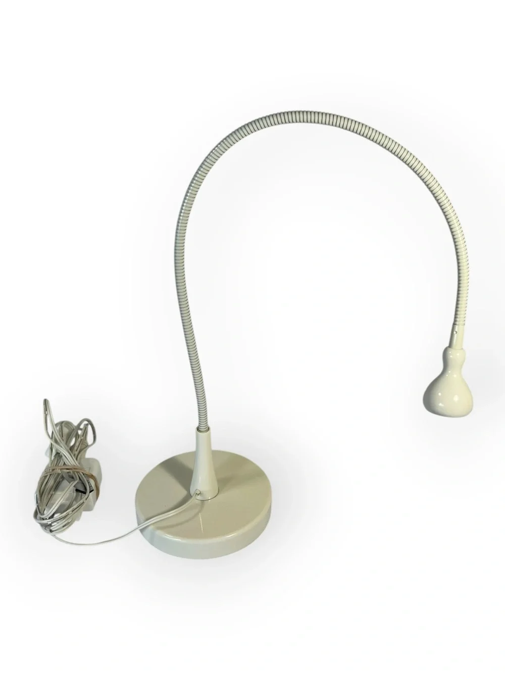 Ikea Jansjo White Gooseneck Flexiable Articulating Snake Led Desk Lamp Set Of 2